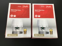 …2 Stück Neu Danfoss Thermostatkopf RA/V 34 mm.