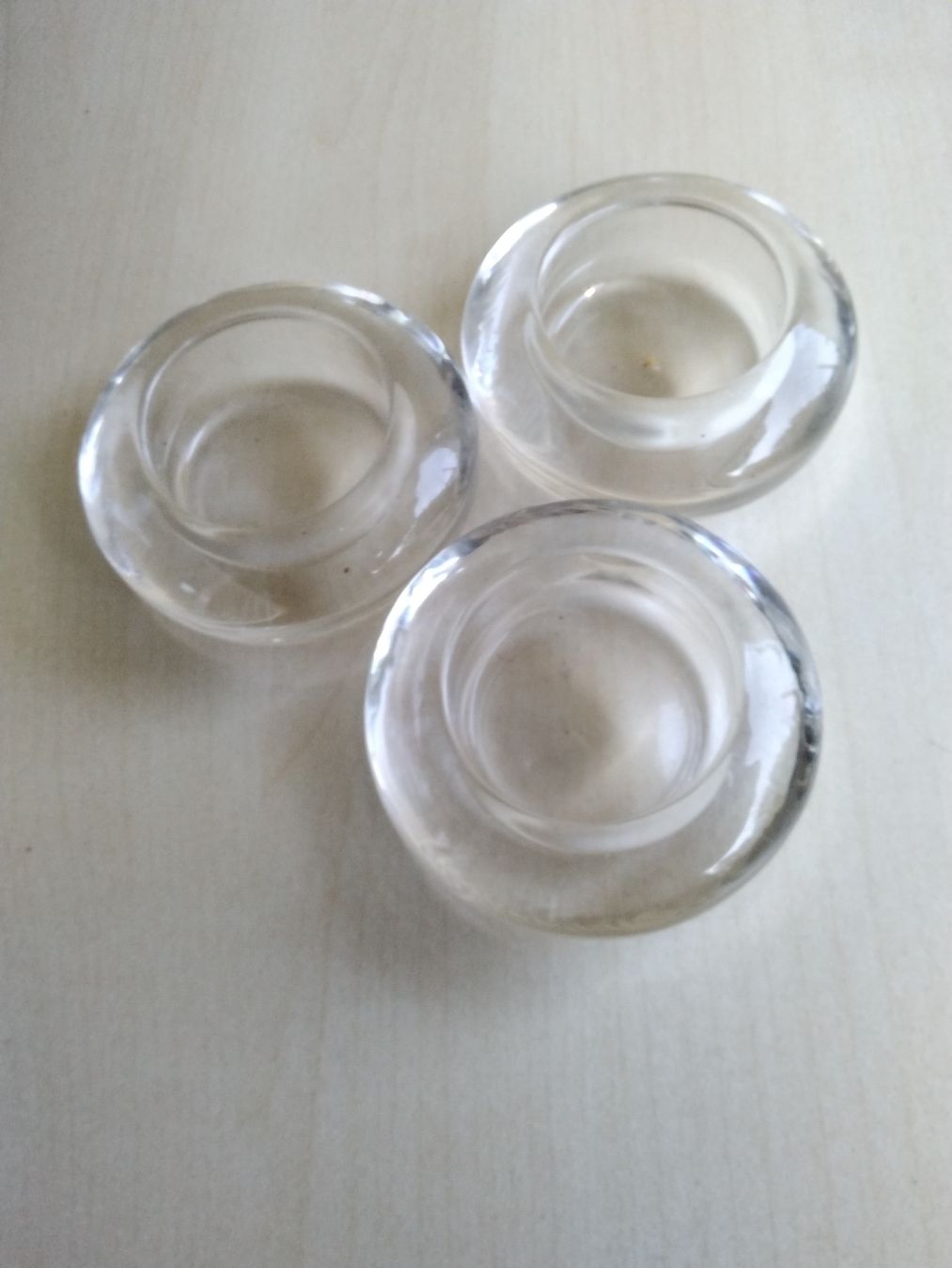 Portacandele: 3 TEEKERZEN STÄNDERLI GLAS – Usato da Biel/Bienne venduto da dasi3 1