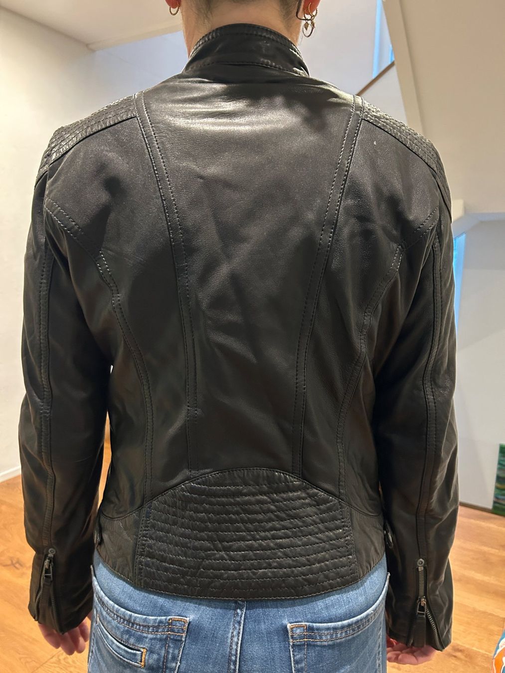 Giacche: Lederjacke Damen, Gipsy, Grösse M, schwarz – Usato da Stettlen venduto da Bluedogs75 6