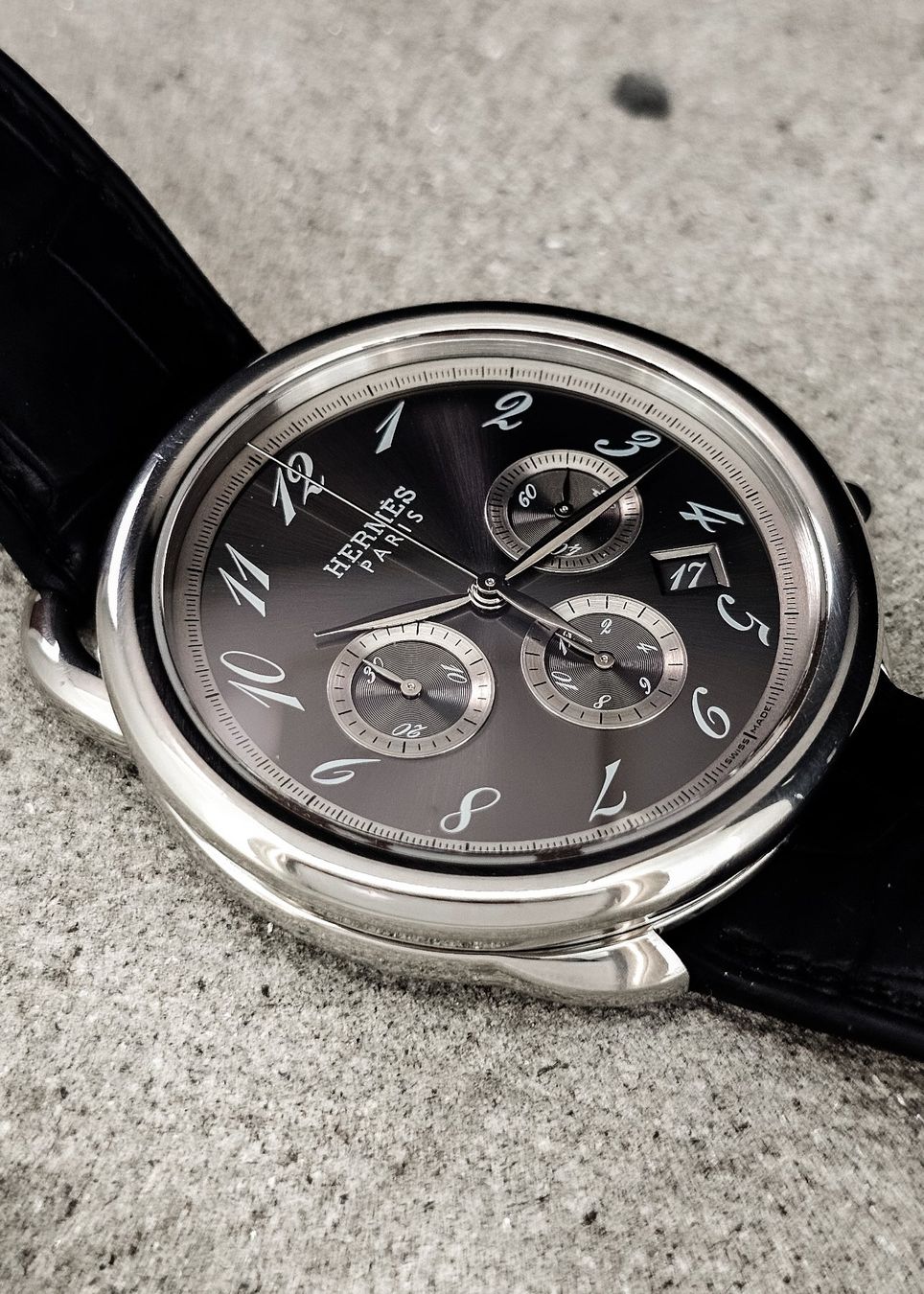 Hermès Montres: Hermès Arceau Chronograph  mit Box und Garantie – D'occasion à Lugano par R.Riccardo 6