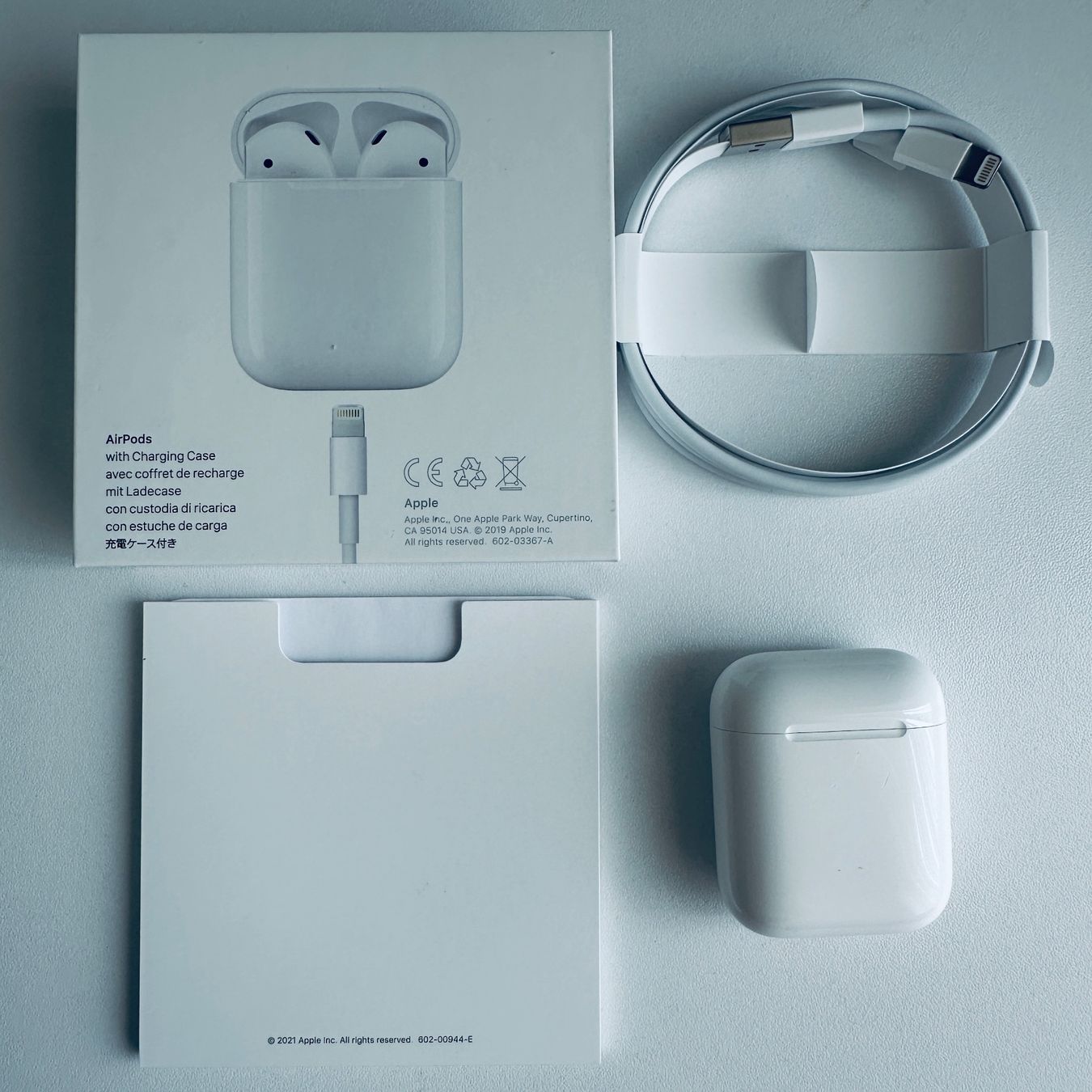 Apple Cuffie: Original Apple AirPods 2 Kopfhörer Wireless Lightning Kabel – Usato da Basel venduto da MY.AIRPODS.SHOP 1