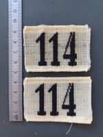 2 Achselnummern 1898, Infanterie (Festung), Lw, Füs Bat 114