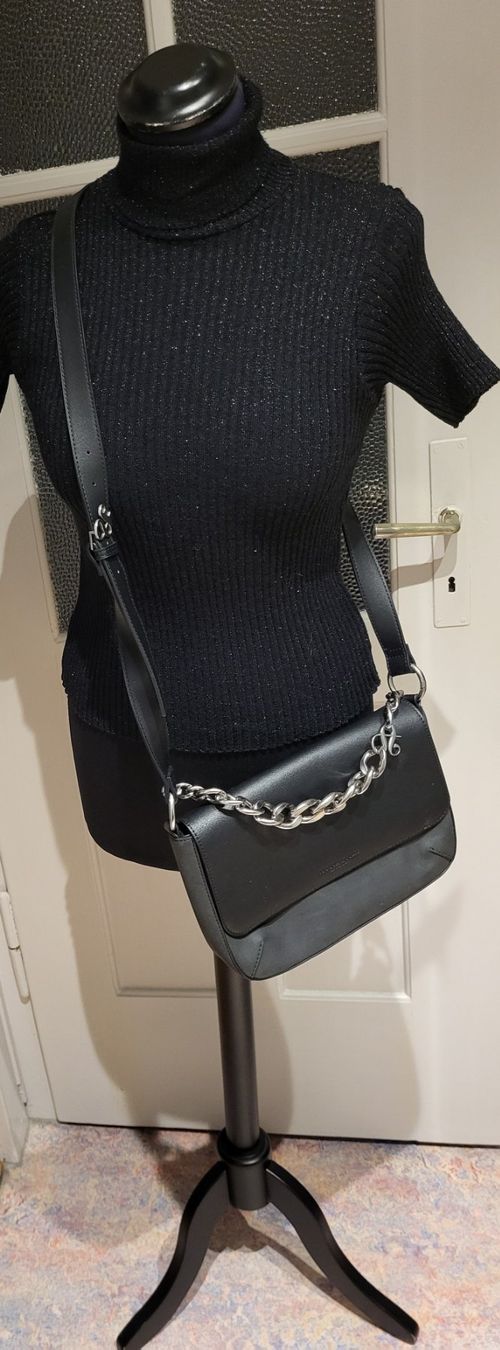 Maison Scotch Borse da donna: Schwarze Ledertasche mit Kette, Scotch&Soda – Usato da Zürich venduto da Roberto040