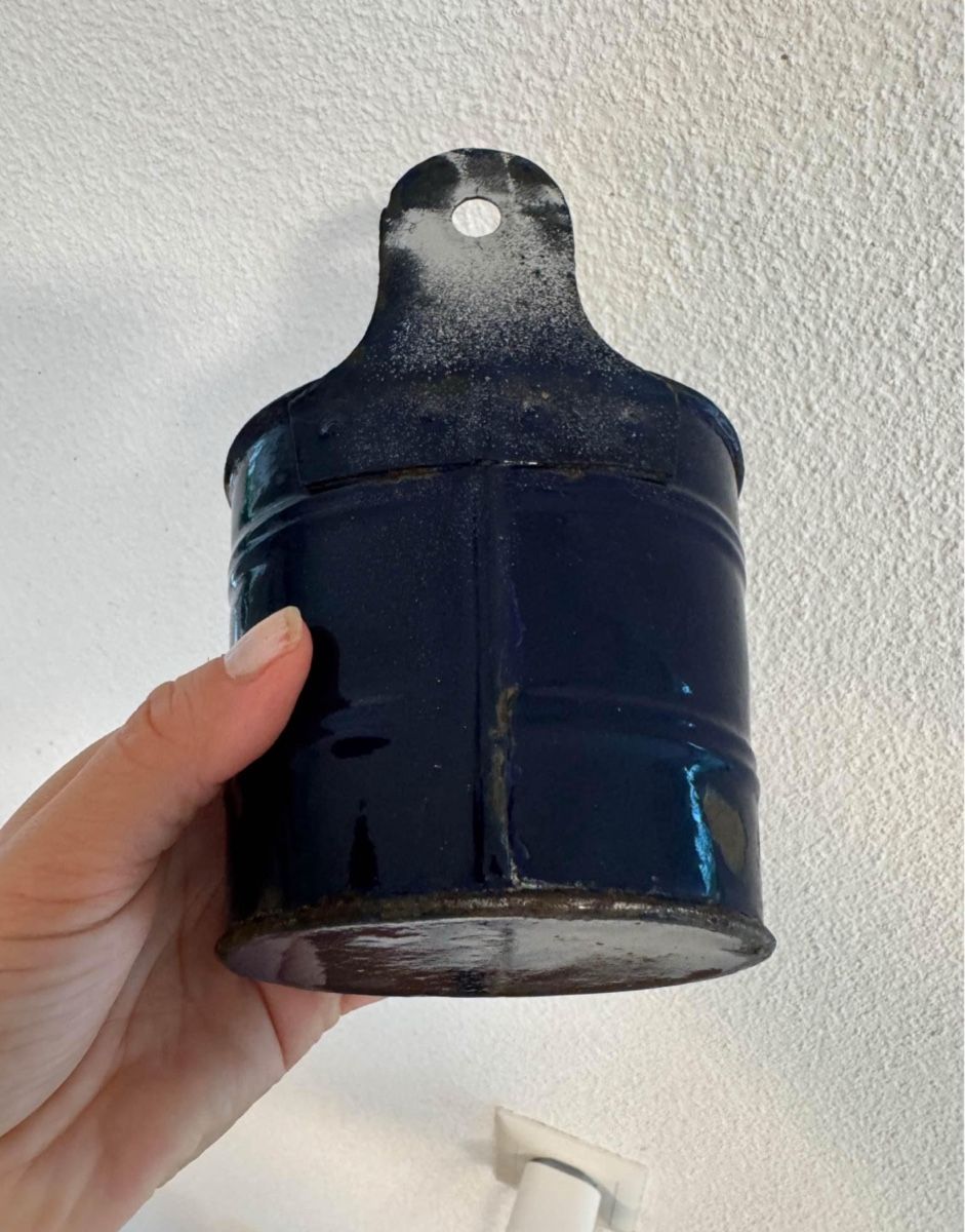 Pentole: Antiker Emaille-Topf dunkelblau, Vintage – Usato da Niederbüren venduto da Oetschli 3