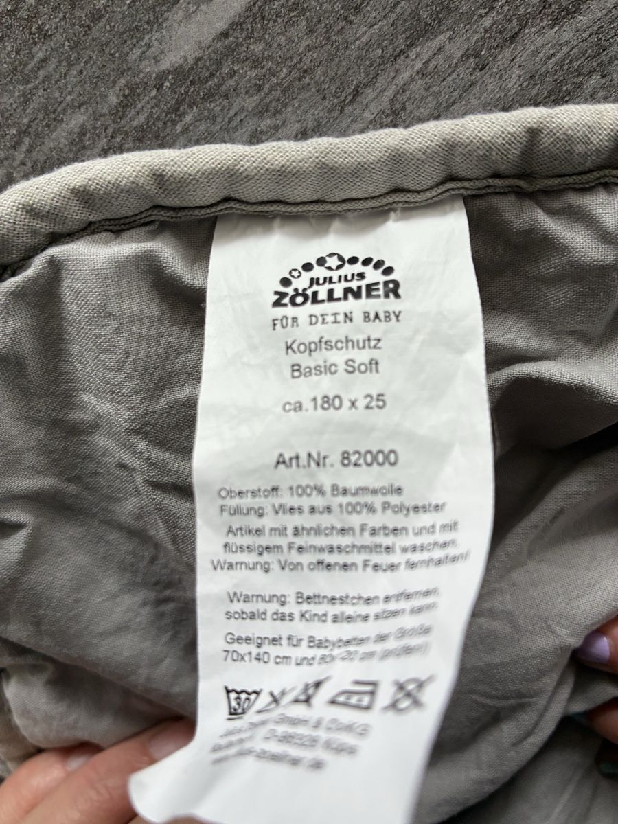Biancheria da letto: Julius Zöllner Kopfschutz Basic Soft, ca. 180 x 25 cm – Usato da Muhen venduto da Sally203 1
