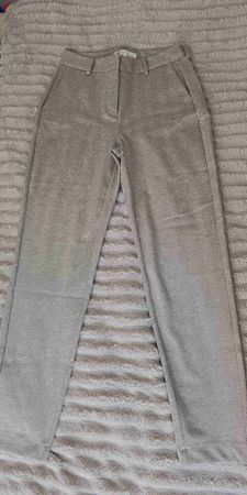 YAYA Stoffhose Fischgrätmuster beige neuwertig