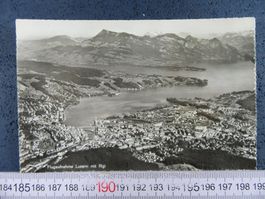 LUZERN MIT RIGI FLUGAUFNAHME SWISSAIR FLUFOTO AERO-FOTO