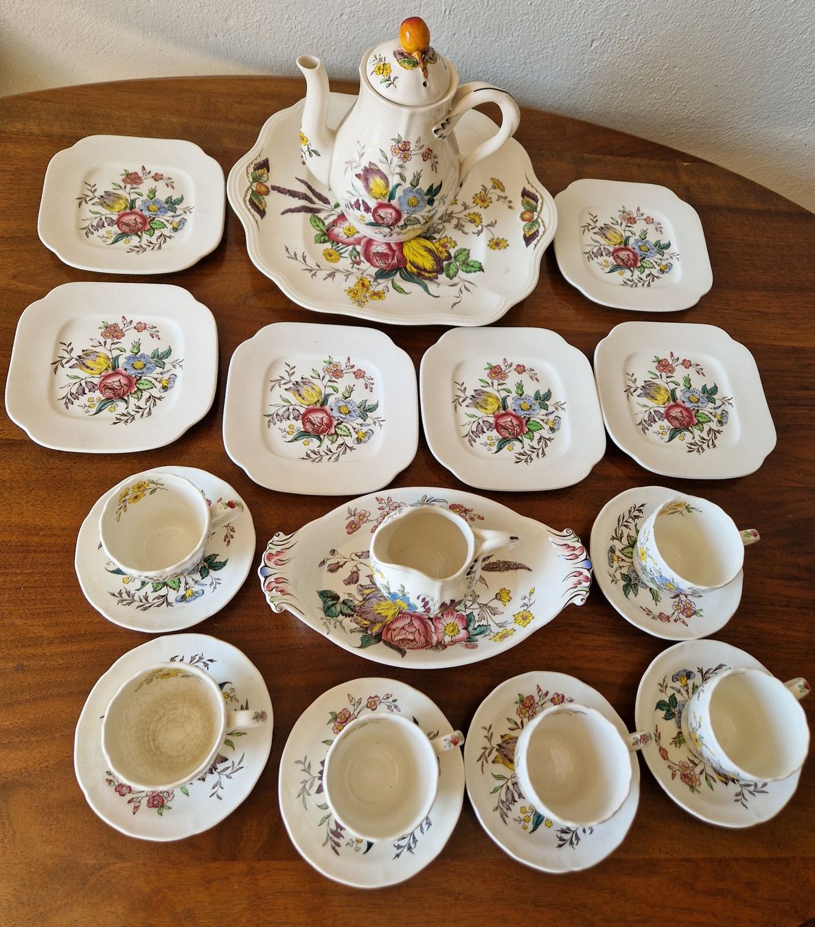 Spode Set di piatti: Spode, Gainsborough Kaffee und Kuchen Set – Usato da Bern venduto da Antikbatik