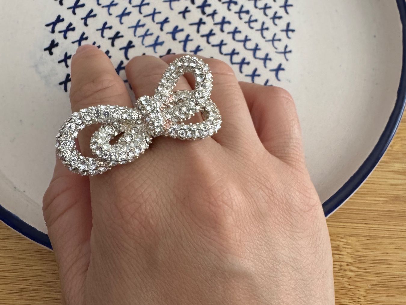 Ringe: New statement rhinestone bow two finger ring – Neu (gemäss Beschreibung) aus Zürich von kri_zhv2 1