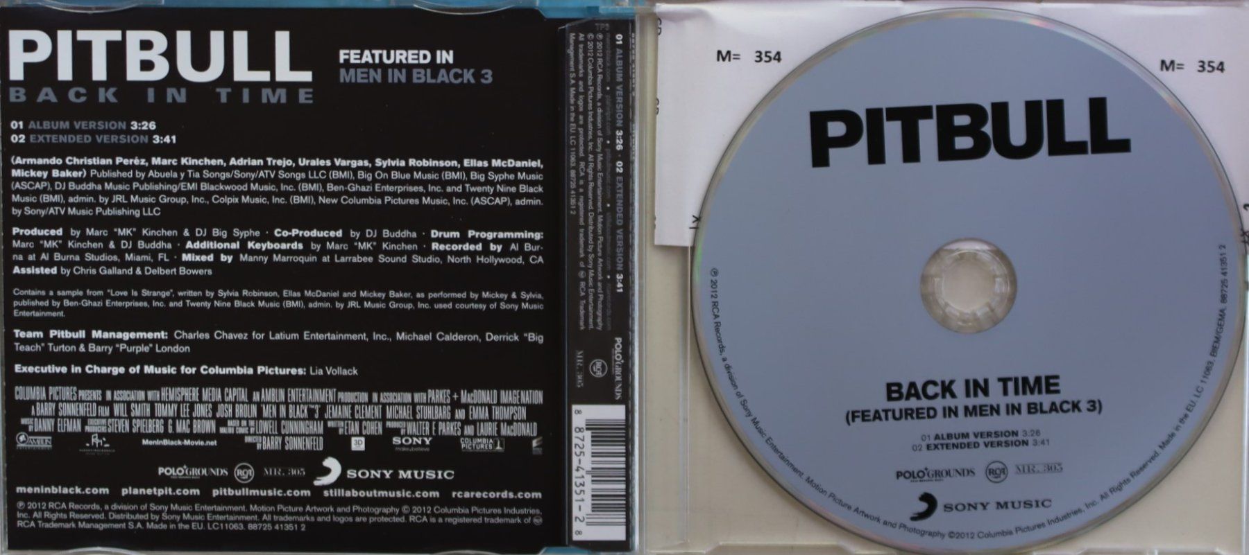 CDs: Fatured in MIB3 -Pitbull Back in Time – Gebraucht aus Luzern von CONTENTI 1