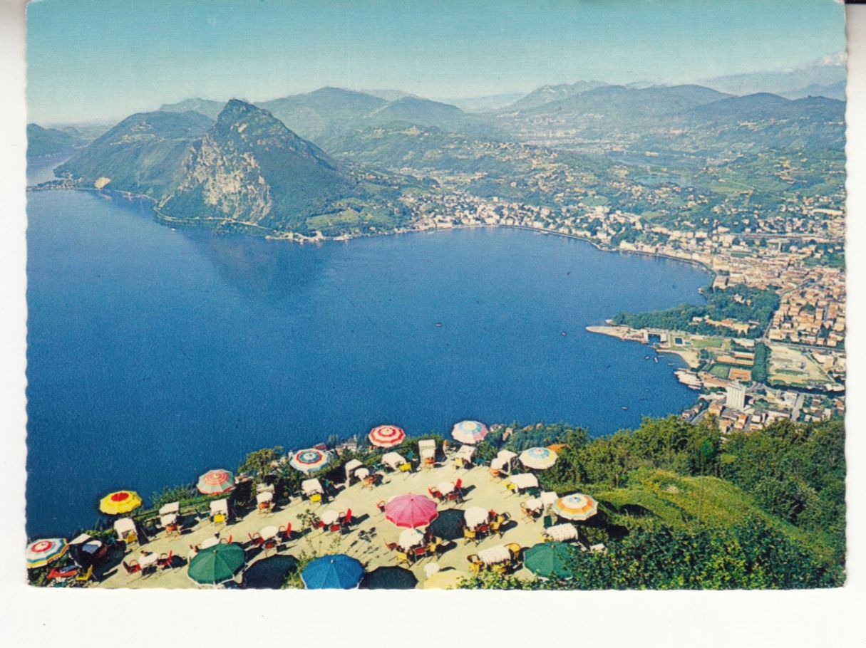 Cartoline postali: Lago di Lugano ca. 1960 – Usato da Bürglen TG venduto da StampGraf