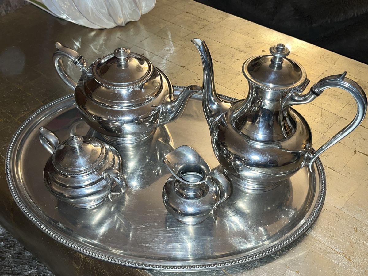Set di piatti: James Dixon Silber Tee/Kaffee Set +Tablett, Vintage! – Usato da Rüti ZH venduto da Walti0 7