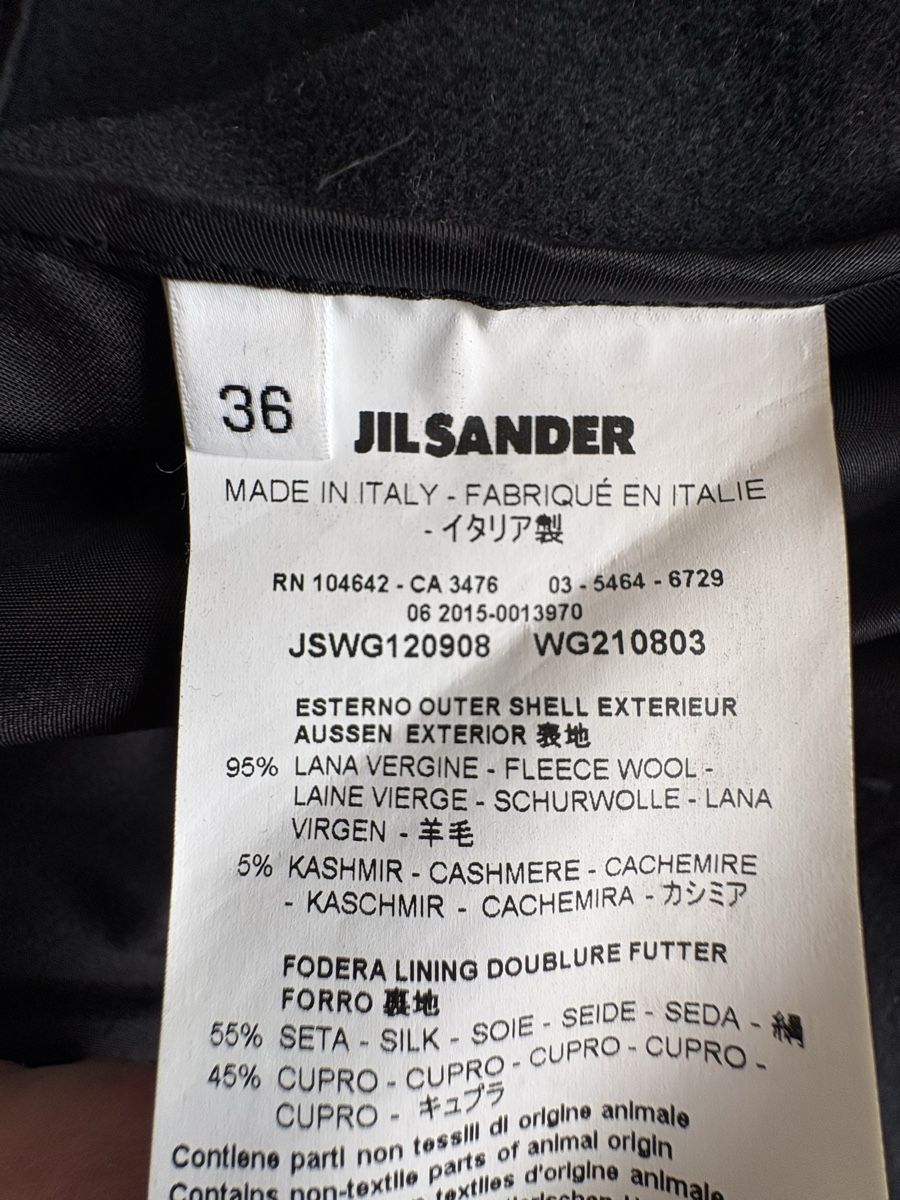 Jil Sander Cappotti: Jil Sander wool coat dark blue – Usato da Zuoz venduto da stumholm 4