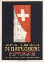 1er SALON DE L'HORLOGERIE à CHAUX-de-FONDS en 1933