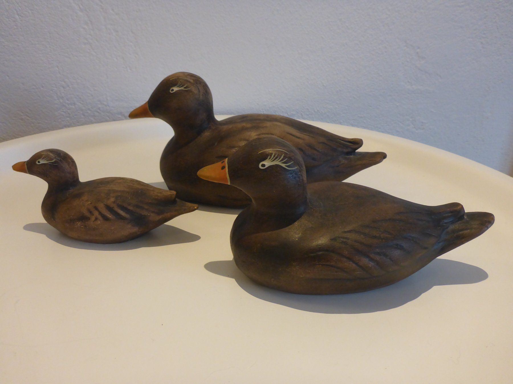 Statuette: 3 Deko-Enten aus Ton – Usato da Zürich venduto da leia12 3
