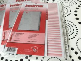 1x KOLMA 1-31 INDEX NUMERIQUES - ZAHLUNGREGISTRER - NEW !!!
