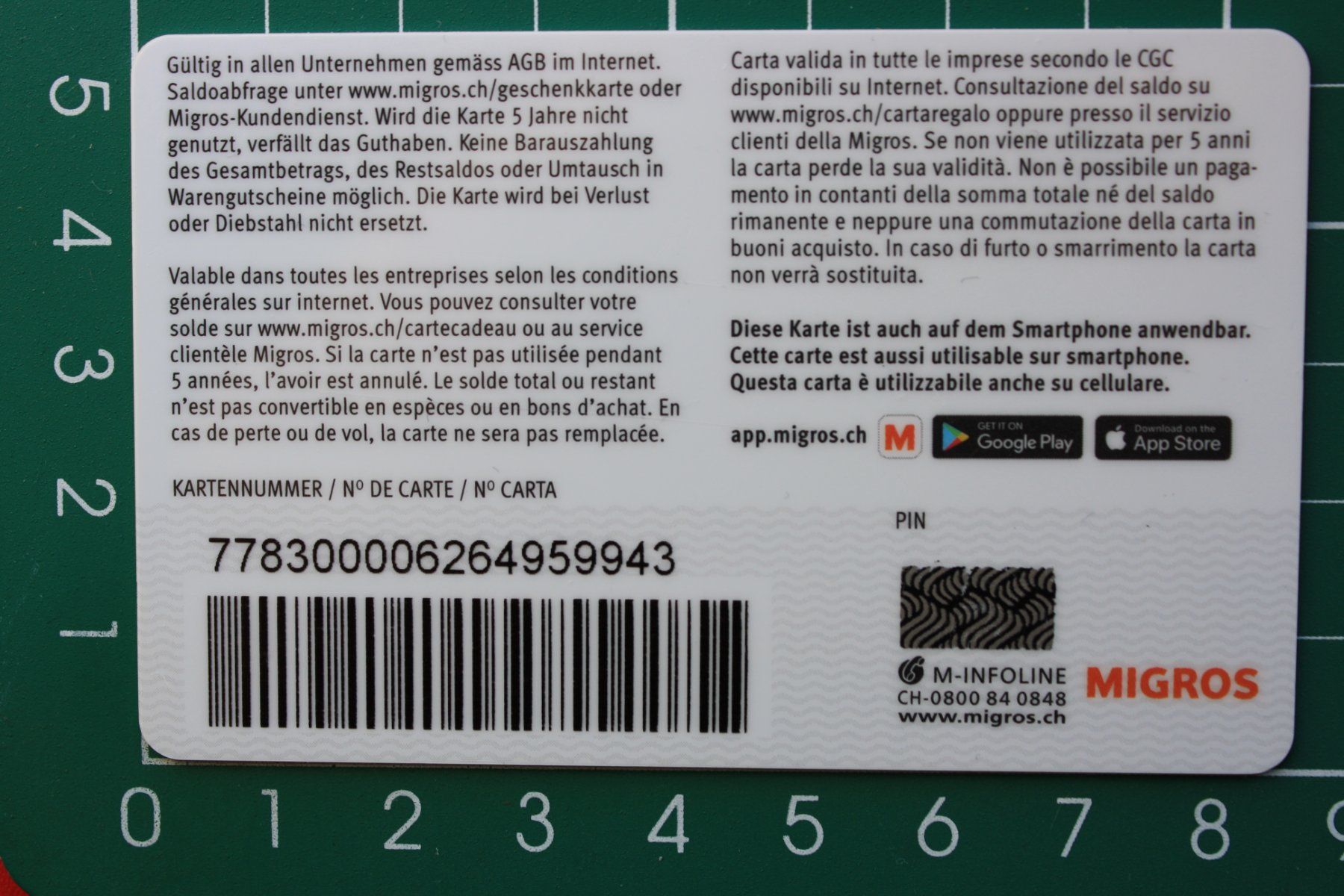 Cartoline: geschenkkarte – Usato da Laupen BE venduto da Gufi57 1