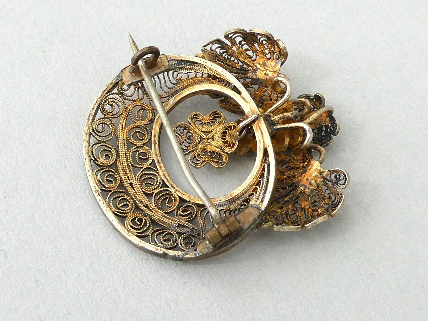 Spille & Fermagli: Brosche mondförmig Silber antik um 1900 – Usato da Beromünster venduto da legolas_mt-gd 2