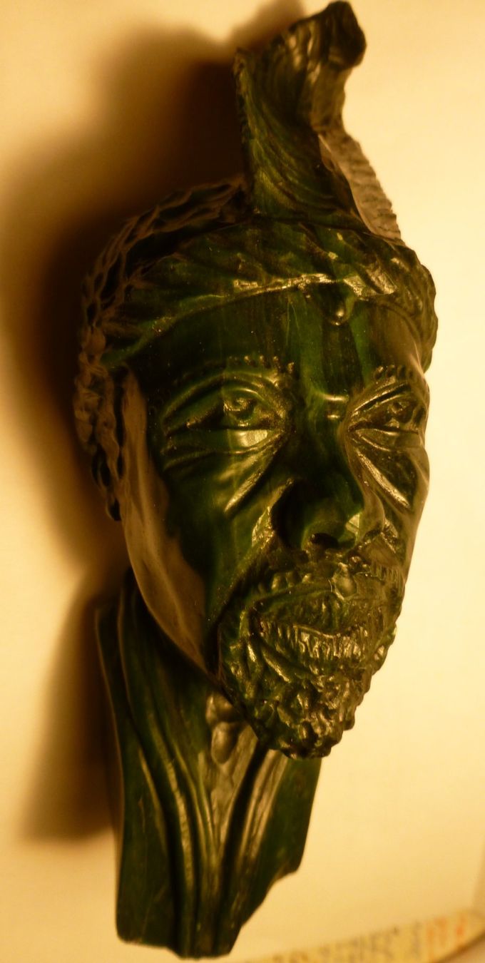 Statuette: TRADITIONELLER ANFÜHRER EINER INDIGENEN GESELLSCHAFT---13 CM – Usato da Zürich venduto da tritonis 5