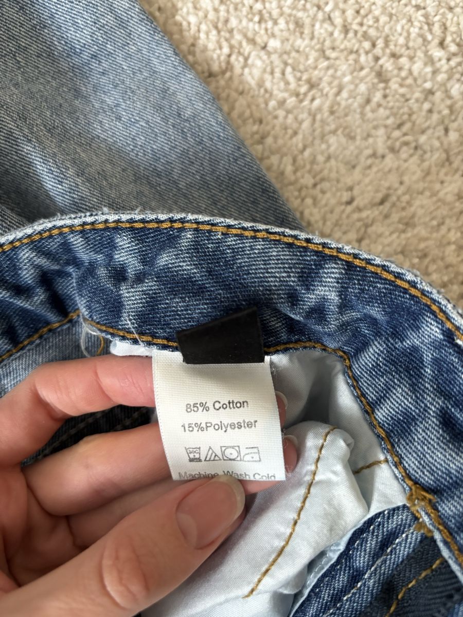 Shein Jeans: Shein Jeans mit Rissen, hellblau, Grösse S, Baumwolle – Usato da Basel venduto da mic_5258 4