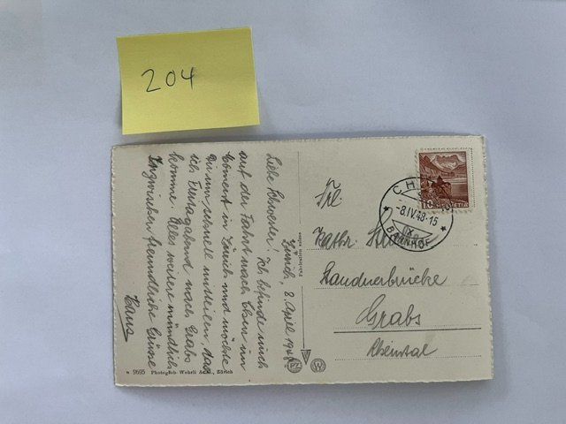 Cartoline postali: Ansichtskarte Zuerich Bahnhofquai; 1948 – Usato da Niederwil AG venduto da dahu75 1