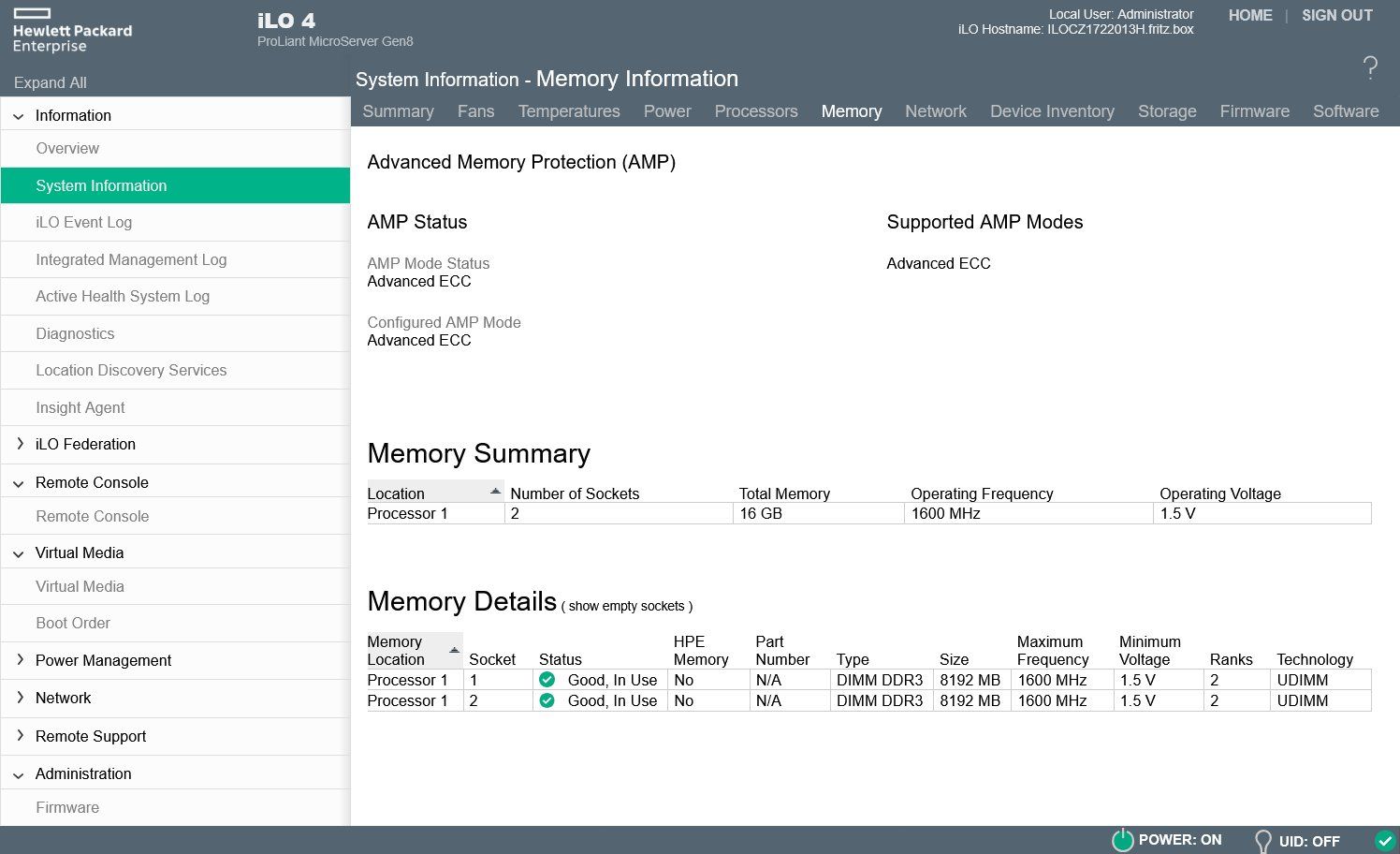 Hewlett Packard Server: HP ProLiant MicroServer Gen8 16GB – Usato da Lausanne venduto da Conradind 9