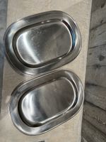2 grosse Anrichtplatten Edelstahl Gabis Sweden Platten 