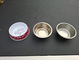 Lot de 3 gamelles pour chien – petit / moyen chien