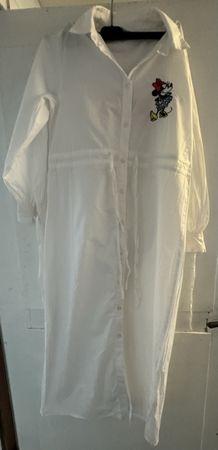 Disney Minnie Mouse Dress White S Embroidery Chic Like New
