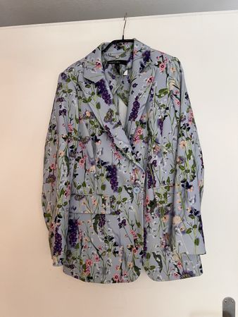 Blazer Marc Cain, Gr. 34/36 (1), blau mit Blumen
