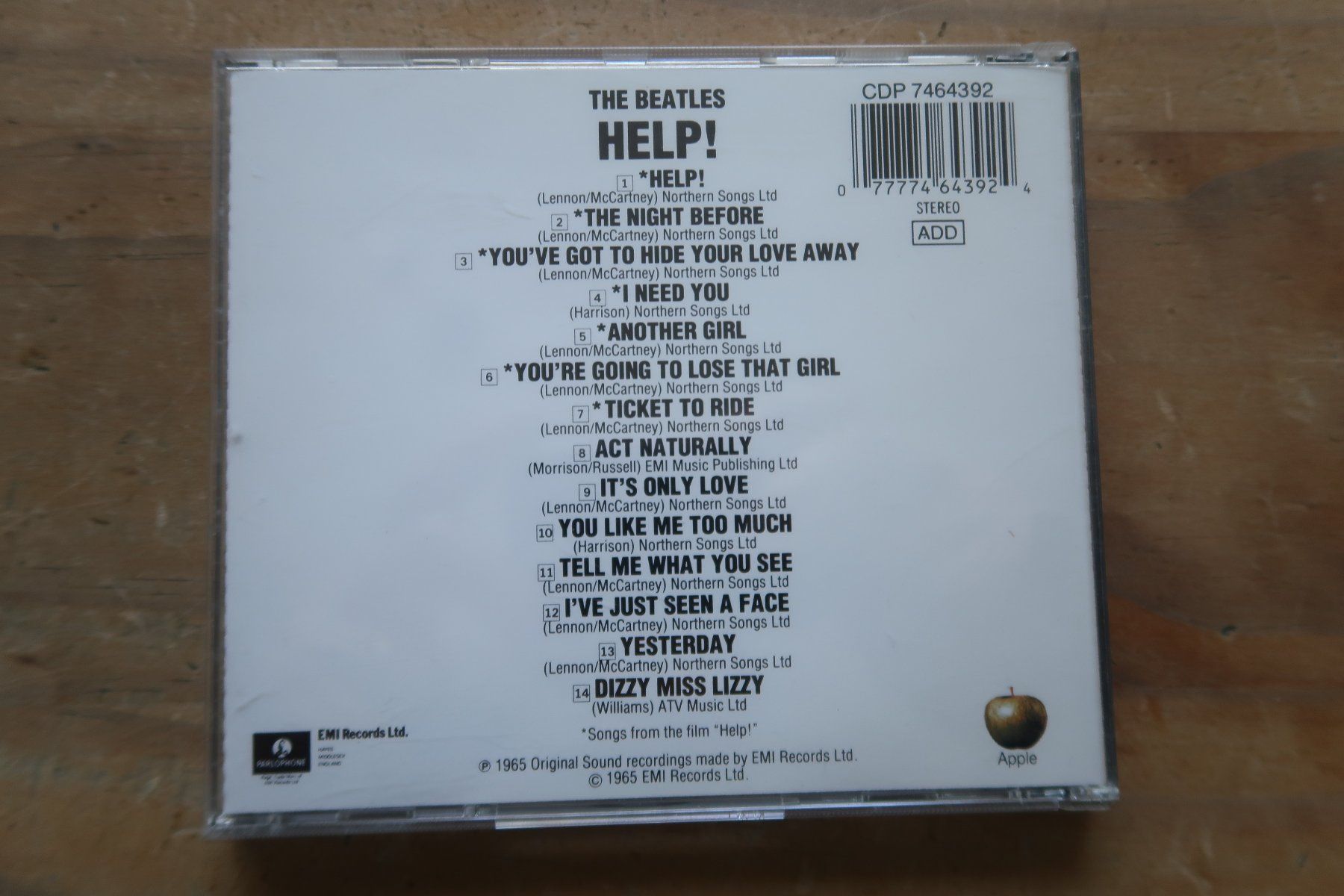 CD: THE BEATLES - HELP!  - CD – Usato da Basel venduto da Patiscat 1