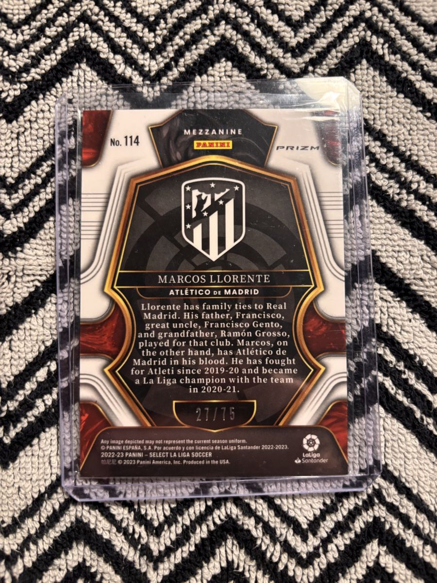 Panini Carte collezionabili: Marcos Llorente Panini Select 2022-23 card 27/75 – Nuovo (secondo la descrizione) da Ascona venduto da ElfieLove 1
