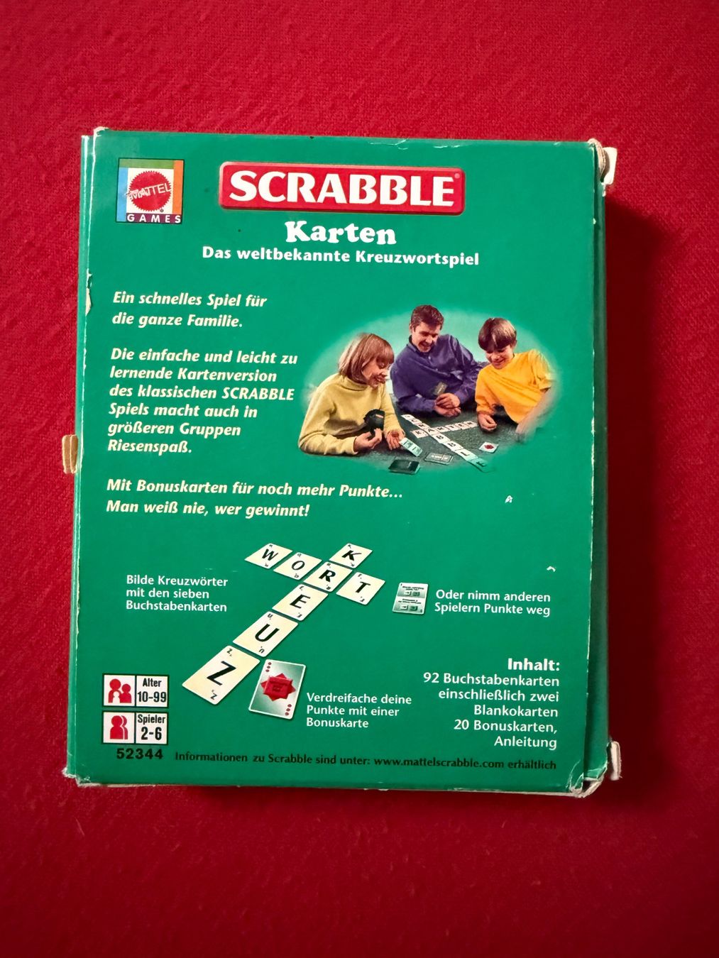 Spiele: SCRABBLE Kartenspiel – Gebraucht aus Altendorf von Jeshy15 2