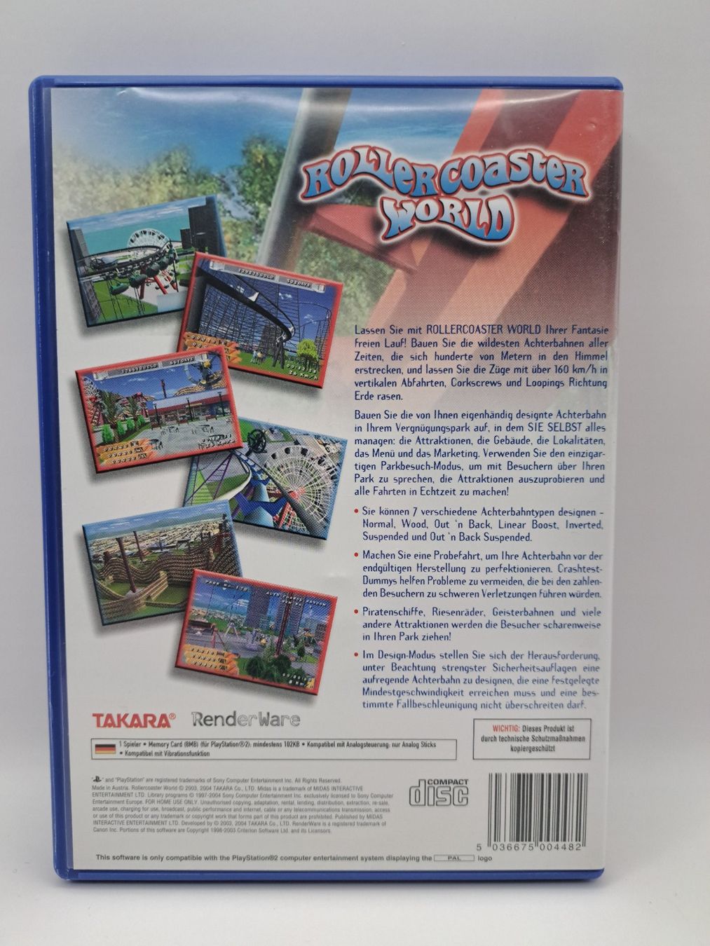 Jeux: Roller Coaster World (Playstation 2/PS2) – D'occasion à Balgach par Wasnwasn 1
