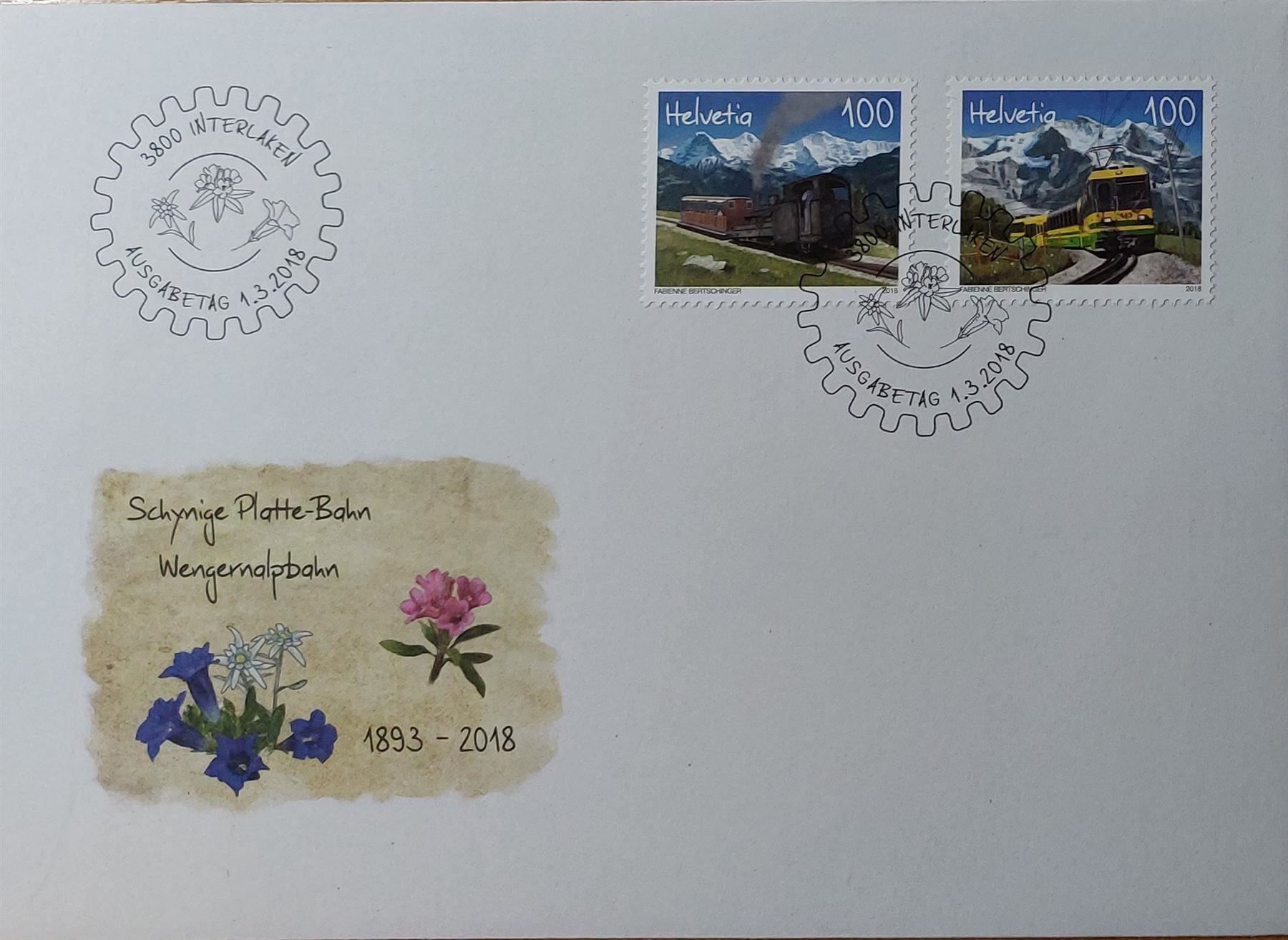 Tutti i francobolli: F1664 - FDC SchynigePlatte/Wengeralp – Usato da Trélex venduto da Phil_Albert