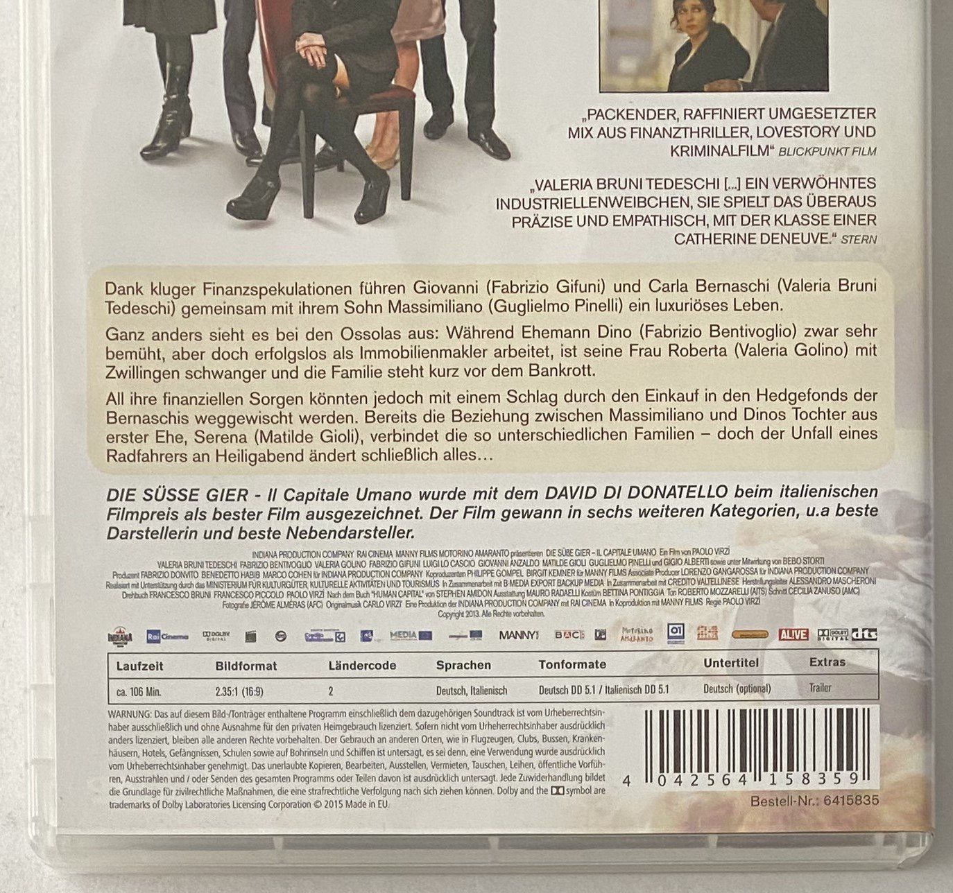 Tutti i DVDs: Die süsse Gier – Usato da Flums venduto da Asquillo 2