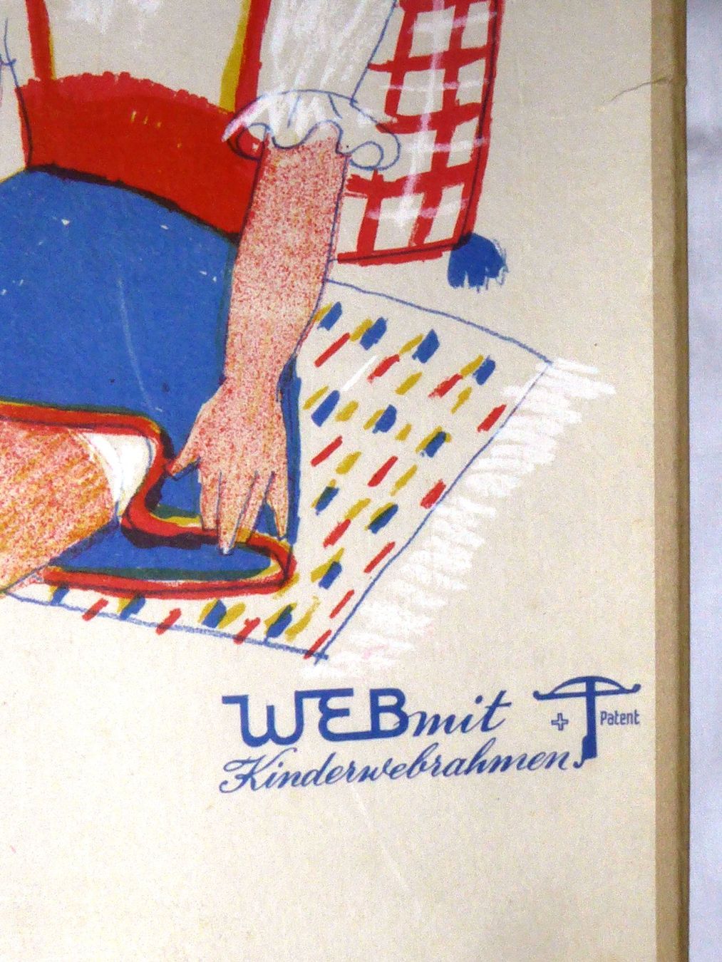 Telai per tessitura: WEB mit Kinderwebrahmen Vintage Retro Armbrust Patent – Usato da Burgdorf venduto da Zimpu10 1