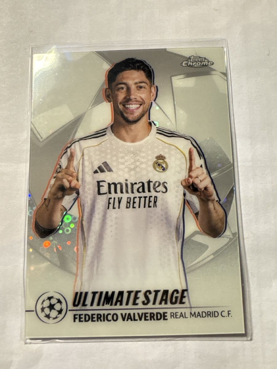 Topps Carte collezionabili: Fede Valverde 2025-26 Topps Chrome UCC Ultimate Stage  – Nuovo (secondo la descrizione) da Baar venduto da sp7ni