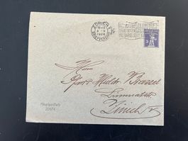 1926 Brief mit eingedruckter Briefmarke      (G406)
