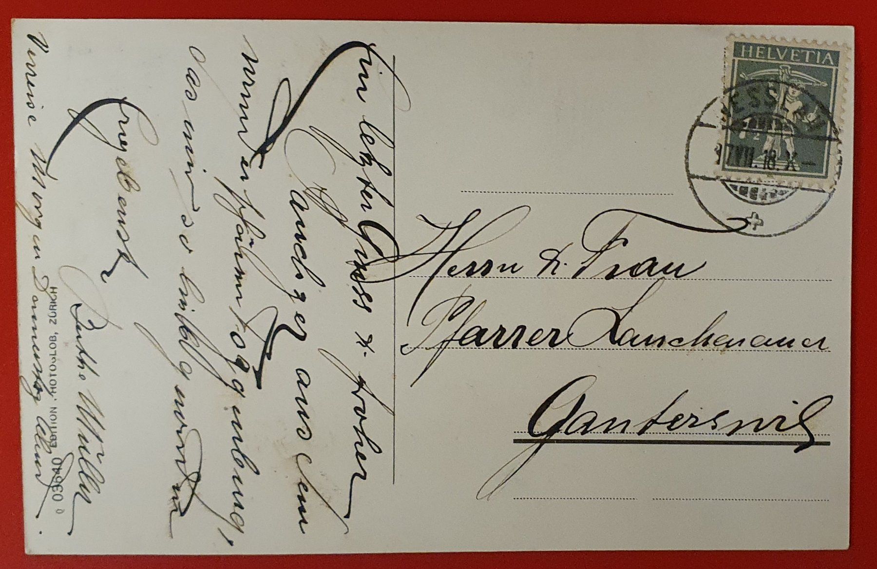 Ansichtskarten: Nesslau 1918 - Kurhotel Sternen – Gebraucht aus Kreuzlingen von Rschweiz1 1