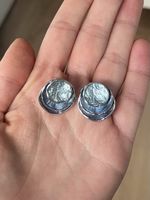 Boucles d’oreilles argentées neuves