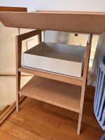 Wickelkommode von Leander Linea mit Schublade Buche