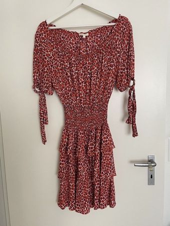 Maje Sommerkleid, Grösse 2, Rot/Weiss, Top Zustand