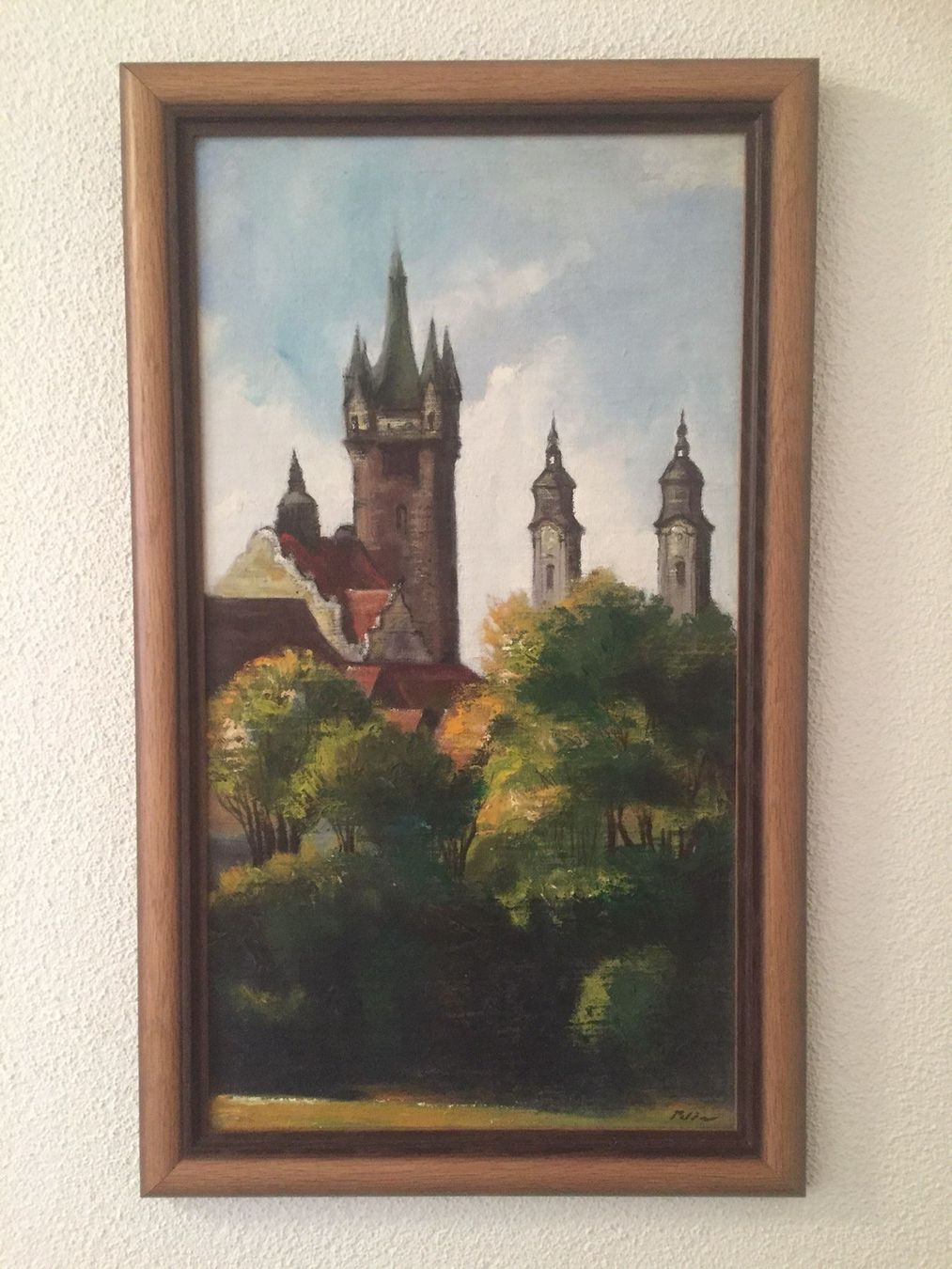 Dipinti: Wandbild Gemälde Ölfarben Landschaft KLATTAU – Usato da Emmenbrücke venduto da little.treasures 1