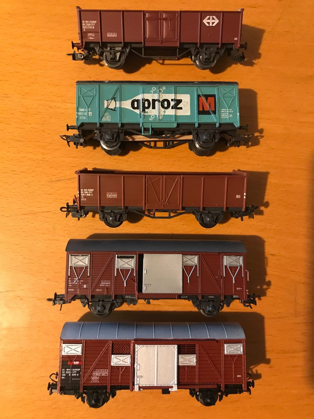 Modelleisenbahnen: 5x SBB Güterwagen – Gebraucht aus Luzern von mey_s13