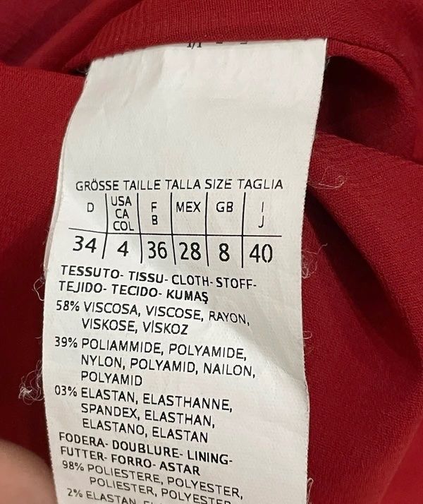 Marella Vestiti: Marella rotes Kleid Gr. 34 (Max Mara) – Usato da Lopagno venduto da CLep 5