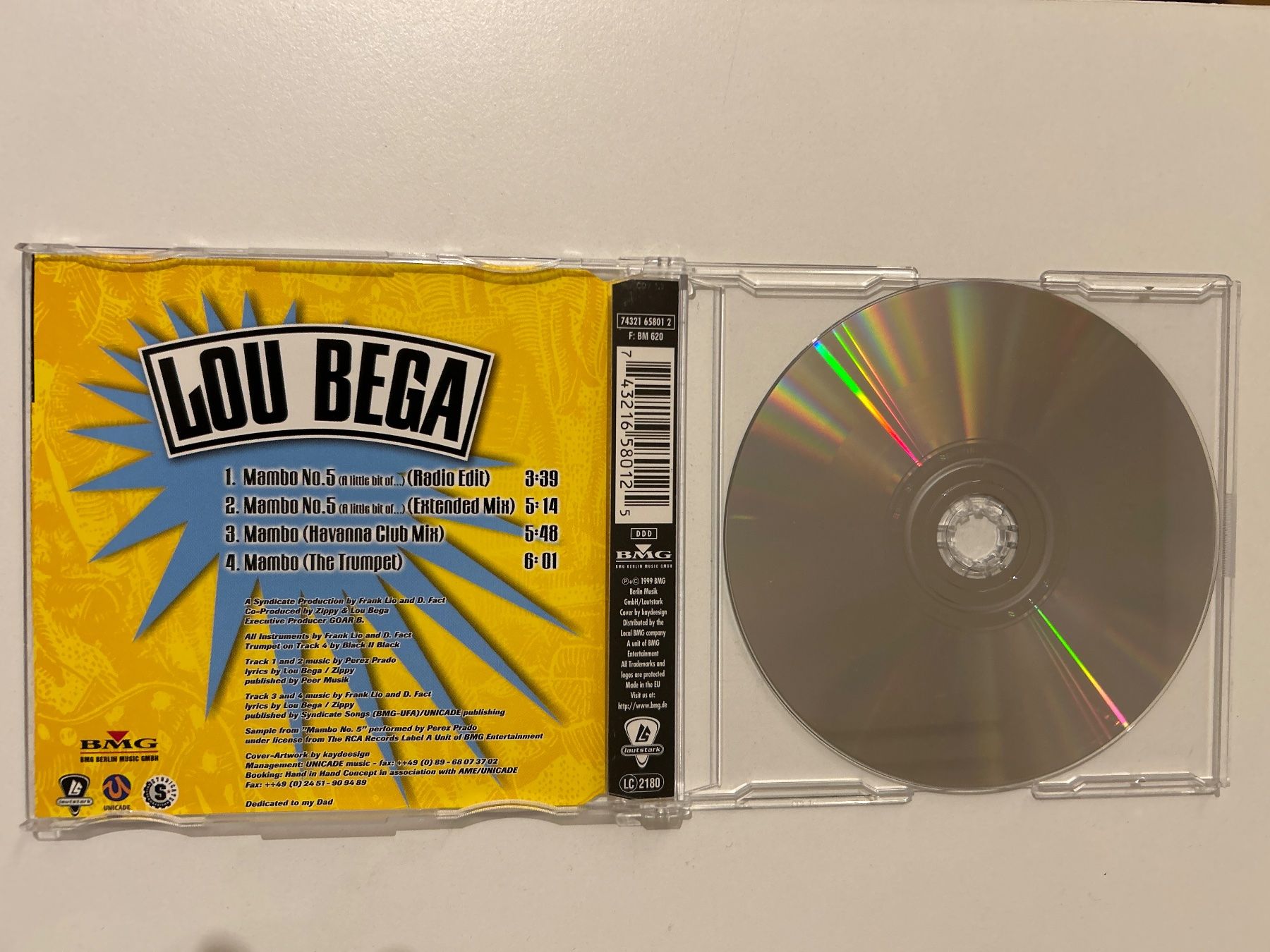 CD: CD- Lou Bega - Mambo No.5 - CD Single - Top Zustand! – Usato da Guntershausen venduto da Gloominati 2