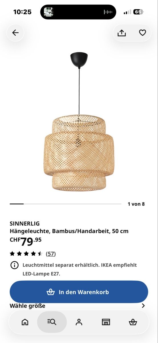 Ikea Lampade: Hängeleuchte aus Bambus – Nuovo (secondo la descrizione) da Zürich venduto da noelle.su 2