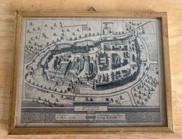 Historischer Stich Zofingen gerahmt