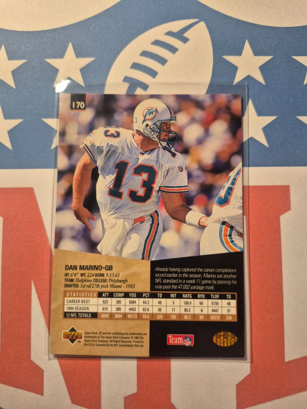 NFL Cartes à collectionner: NFL Dan Marino Miami Dolphins – D'occasion à Treiten par Sauber73 1
